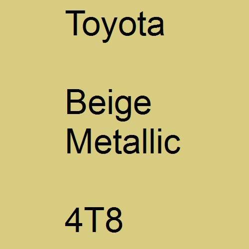 Toyota, Beige Metallic, 4T8.